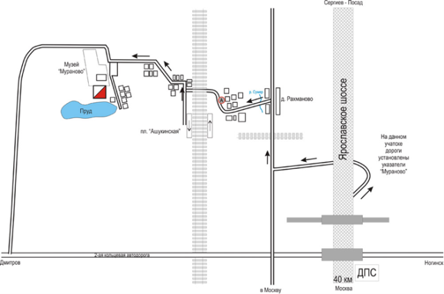 Мураново московская область карта